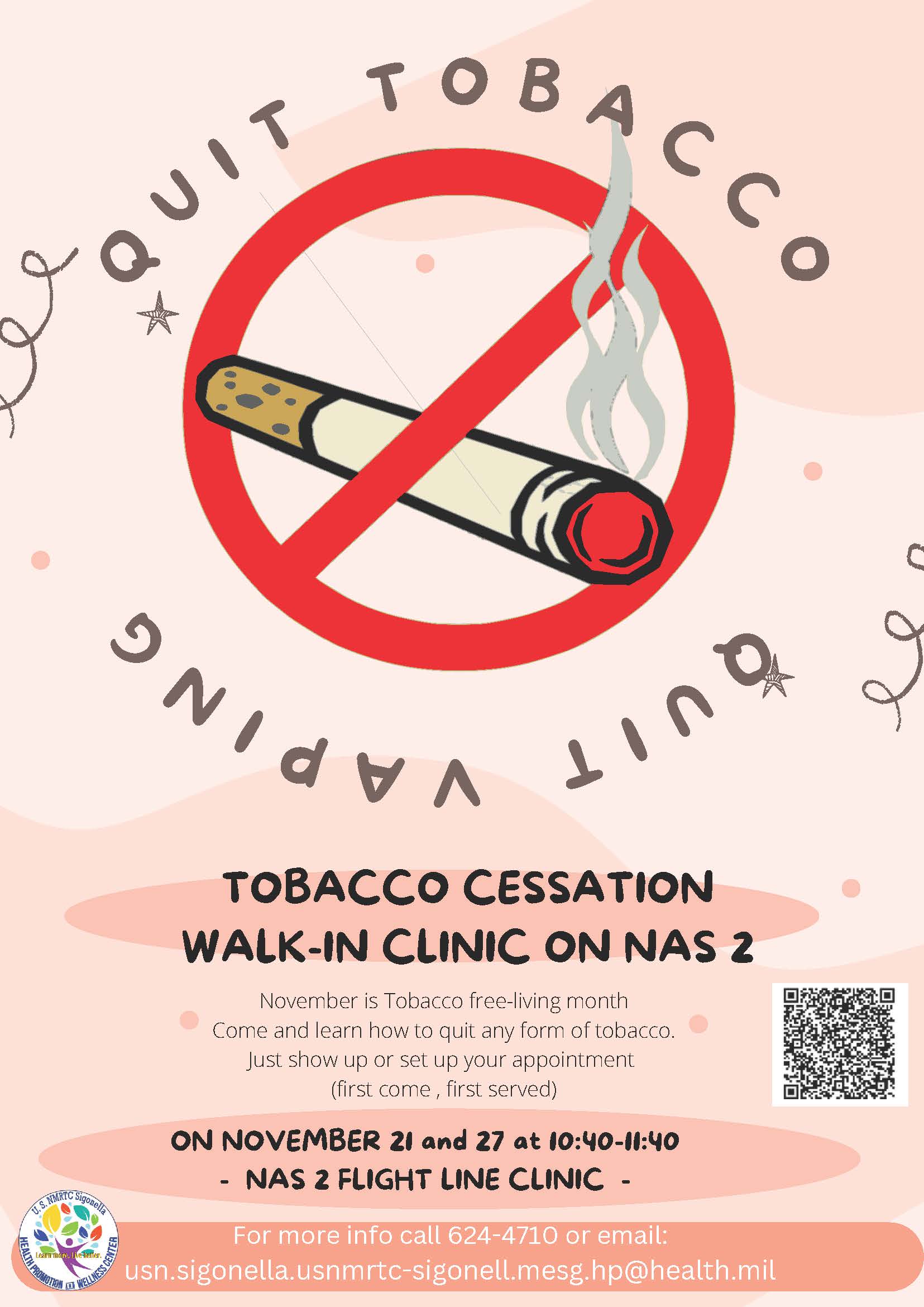 tobacco cessation clinic Tobacco Cessation Walk-In Clinic > Public Affairs Office